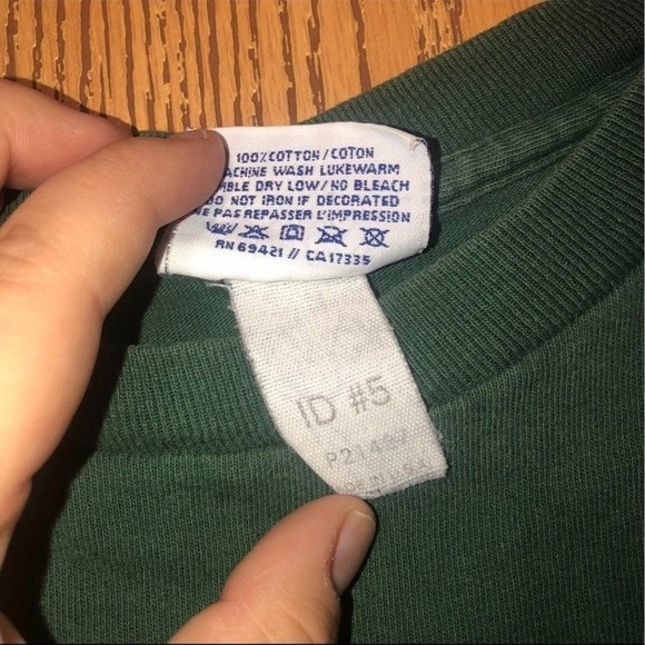 Vintage Reebok Men’s Green Retro Basic Casual T-Shirt Size Large - Picture 5 of 6